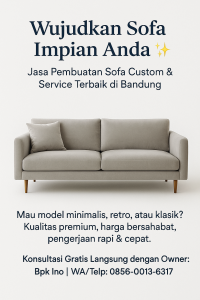 jasa pembuatan perbaikan sofa custom bandung