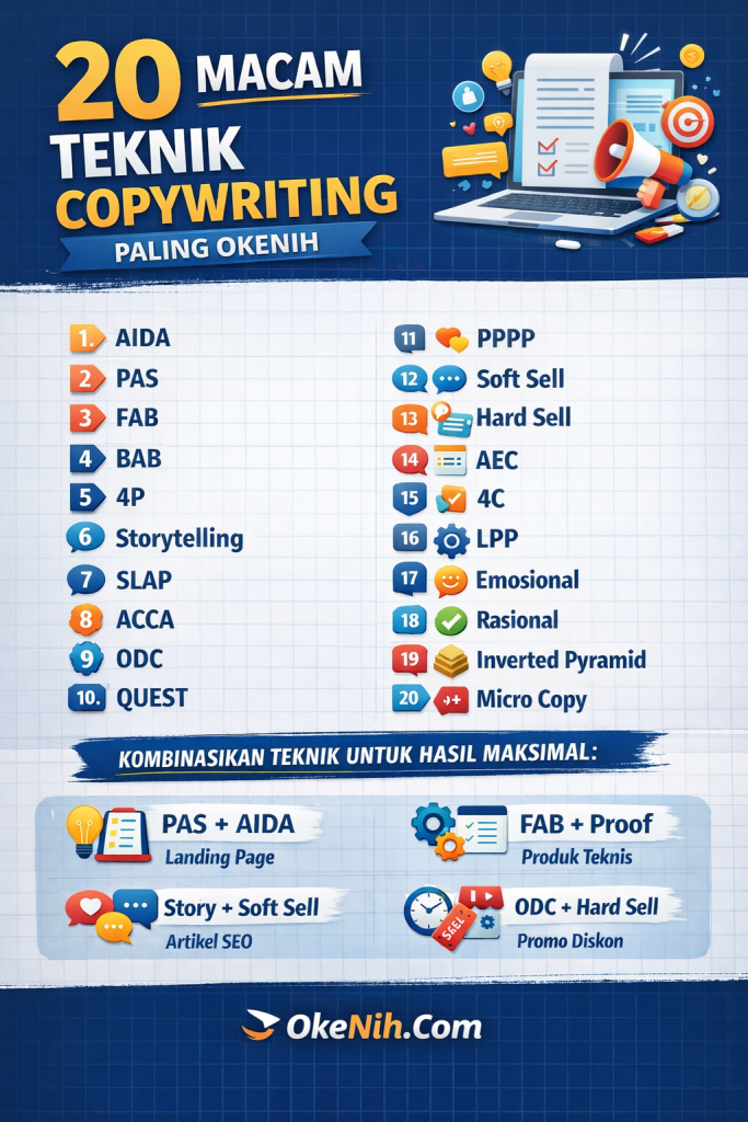 20 macam teknik copiwriting